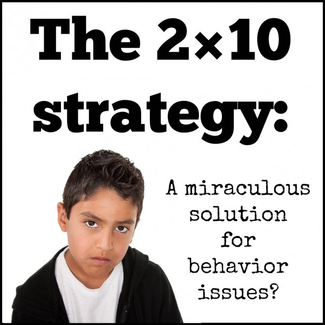 Why would teachers use the 2 10 strategy?